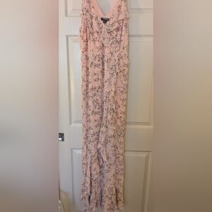 HOMAGE Light Pink Floral Maxi Dress - Size M - NWT